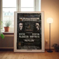 Papillon Fine Art 1970's Movie Poster Wall Art