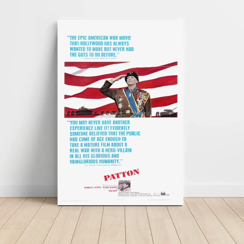 Patton Fine Art 1970's Movie Poster Wall Art Patton Fine Art 1970's Movie Poster Wall Art