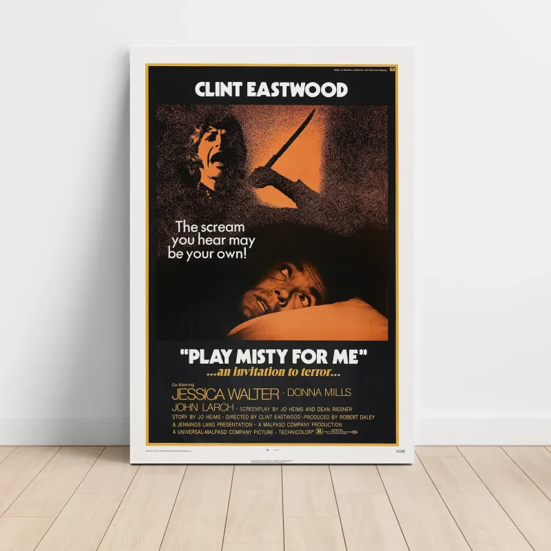 Play Misty for Me (1971) Fine Art Movie Poster