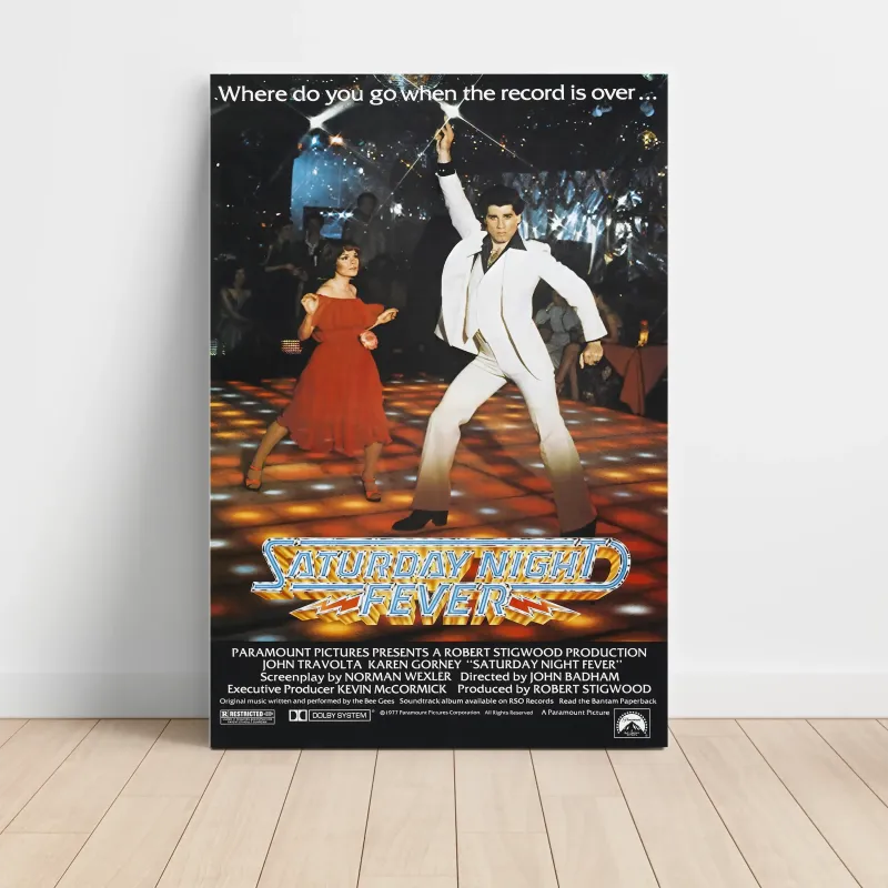 Saturday Night Fever Fine Art 1970's Movie Poster Saturday Night Fever Fine Art 1970's Movie Poster