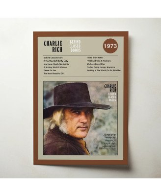 Charlie Rich – Behind Closed Doors Fine Art Album Poster