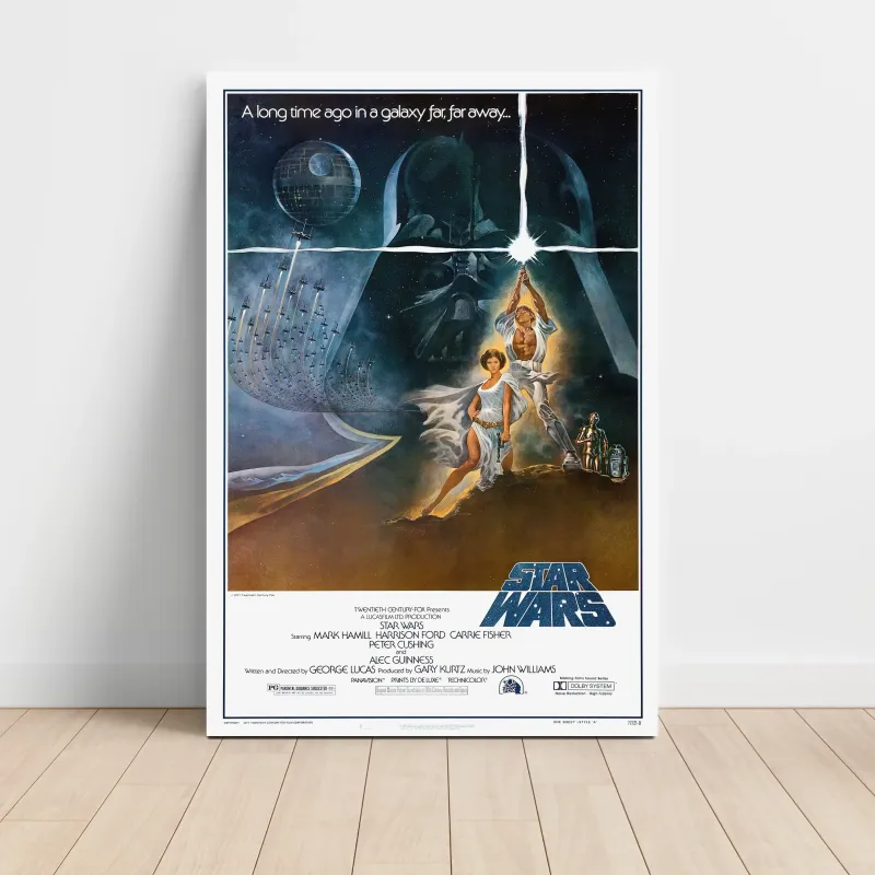 Star Wars Fine Art 1970's Movie Poster Wall Art Star Wars Fine Art 1970's Movie Poster Wall Art