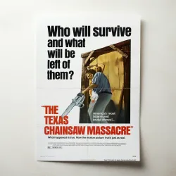 Texas Chainsaw Massacre Fine Art 1970's Movie Poster