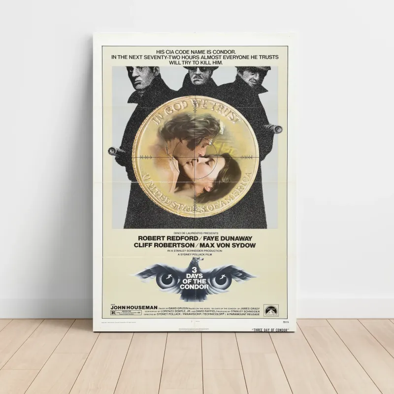 Three Days of the Condor Fine Art 1970's Movie Poster