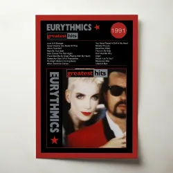 Eurythmics – Greatest Hits Fine Art Album Poster