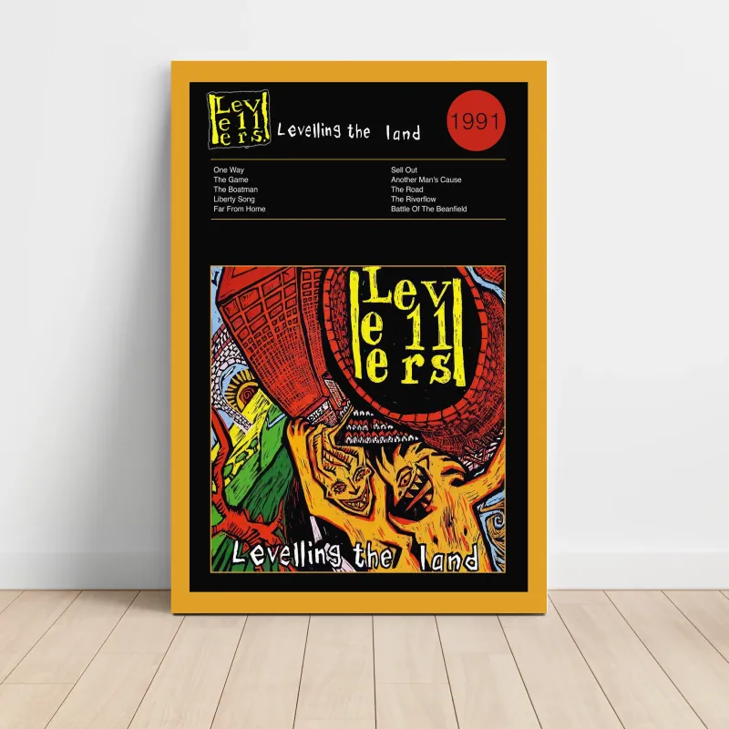 Levellers – Levelling The Land Fine Art Album Poster Wall Art