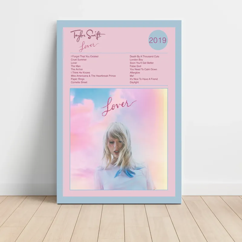 Taylor Swift – Lover Fine Art Album Poster