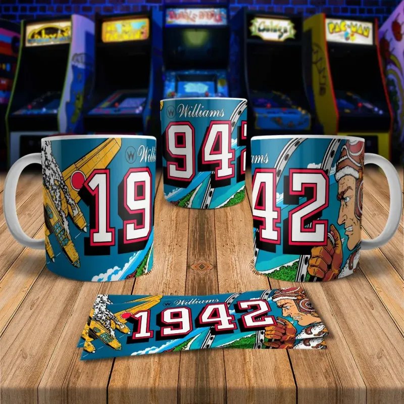 1942 Retro 8Bit Arcade Gaming Mug 2 Coffee Mug