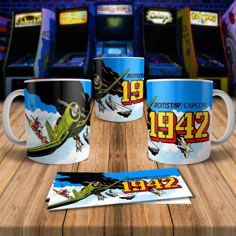 1942 Retro 8Bit Arcade Gaming Mug 1 Coffee Mug