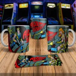 Alien Syndrome Retro 8Bit Arcade Gaming Mug