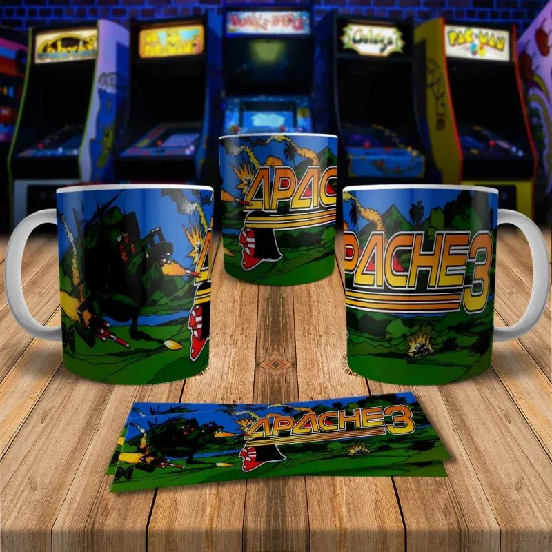 Apache 3 Retro 8Bit Arcade Gaming Mug Coffee Mug