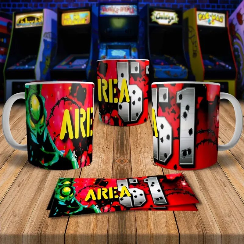 Area 51 8Bit Arcade Retro Gaming Mug - Fun & Unique! Area 51 8Bit Arcade Retro Gaming Mug - Fun & Unique!