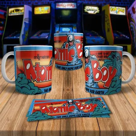 Atomic Boy 8Bit Arcade Retro Gaming Mug - Fun & Unique!