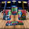 8Bit Arcade Retro Gaming Mug 1 - Bank Panic Design