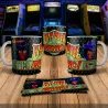 8Bit Arcade Retro Gaming Mug 2 - Bank Panic Design