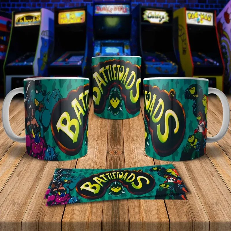 Battle Toads 8Bit Arcade Retro Gaming Mug - Perfect Gift!