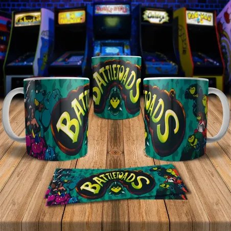 Battle Toads 8Bit Arcade Retro Gaming Mug - Perfect Gift!