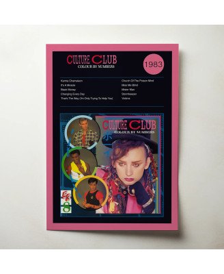 Culture Club - Colour By Numbers Fine Art Album Poster