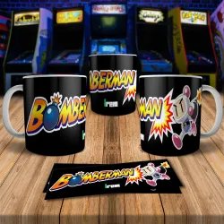 Bomber Man 8Bit Arcade Retro Gaming Mug - Perfect Gift!