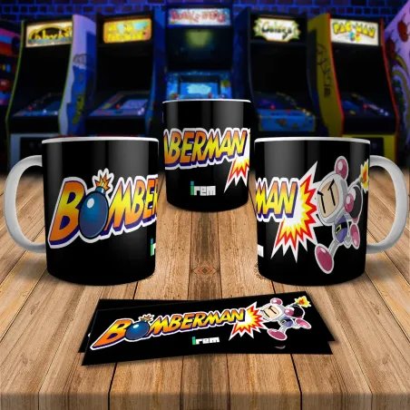 Bomber Man 8Bit Arcade Retro Gaming Mug - Perfect Gift!