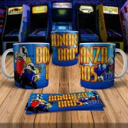 Bonanza Bros 8Bit Arcade Retro Gaming Mug - Fun & Unique!