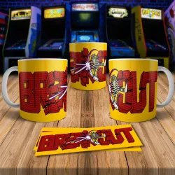 Break Out 8Bit Arcade Retro Gaming Mug - Perfect for Gamers!