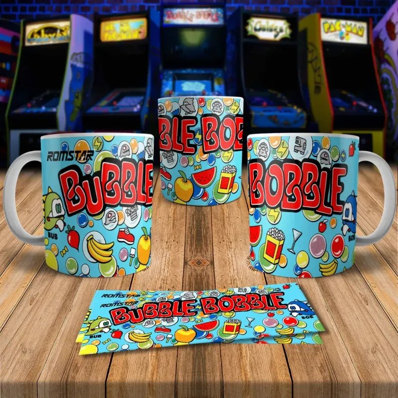 Bubble Bobble 8Bit Arcade Retro Gaming Mug 1 - Fun & Unique!