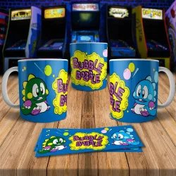 Bubble Bobble 8Bit Arcade Retro Gaming Mug 2  - Fun & Unique!