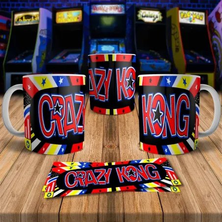 Crazy Kong 8Bit Arcade Retro Gaming Mug - Perfect Gift!