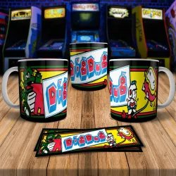 Dig Dug 8Bit Arcade Retro Gaming Mug - Level Up Your Sip!