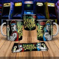 Double Dragon 8Bit Arcade Retro Gaming Mug 1 - Perfect Gift!