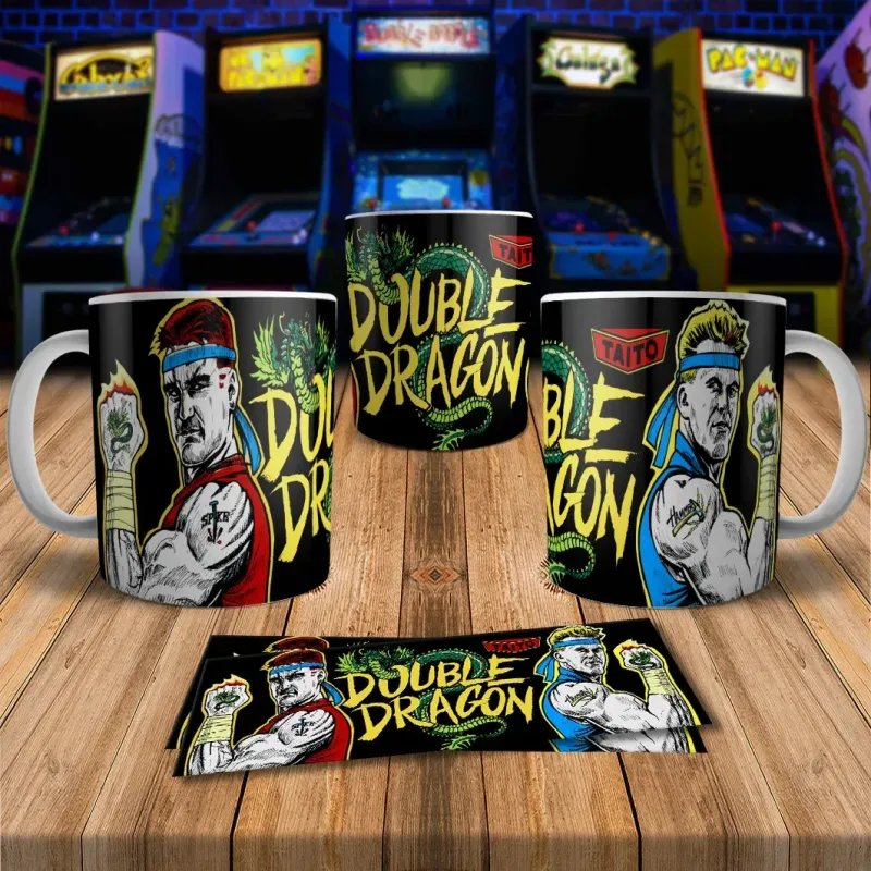Double Dragon 8Bit Arcade Retro Gaming Mug 1 - Perfect Gift!