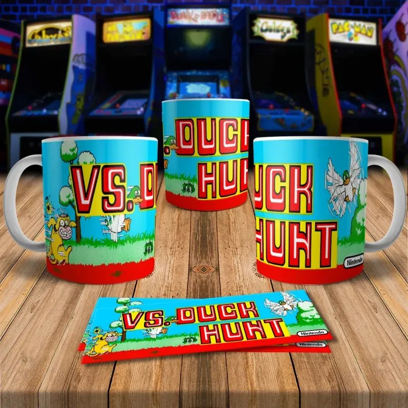 Duck Hunt 8Bit Arcade Retro Gaming Mug - Perfect Gift!