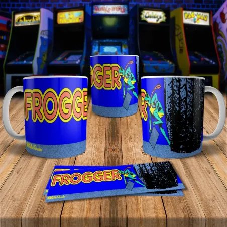 Frogger 8Bit Arcade Retro Gaming Mug - Perfect for Gamers!