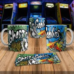 Ghosts N Goblins 8Bit Arcade Retro Gaming Mug 2 - Level Up!
