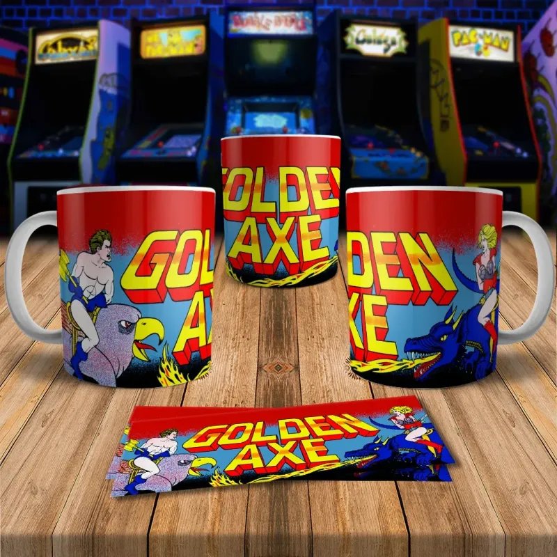 Golden Axe 8Bit Arcade Retro Gaming Mug 1 - Perfect Gift!