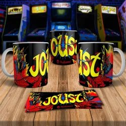 Joust 8Bit Arcade Retro Gaming Mug - Perfect for Gamers!