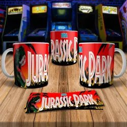 Jurassic Park 8Bit Arcade Retro Gaming Mug 1 - Fun & Unique!
