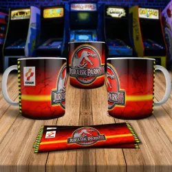 Jurassic Park 8Bit Arcade Retro Gaming Mug 2 - Fun & Unique!