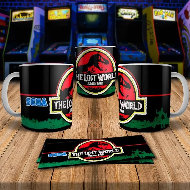 Jurassic Park 8Bit Arcade Retro Gaming Mug 3 - Fun & Unique!