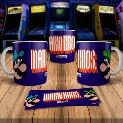 Mario Bros 8Bit Arcade Retro Gaming Mug - Level Up Your Sip!