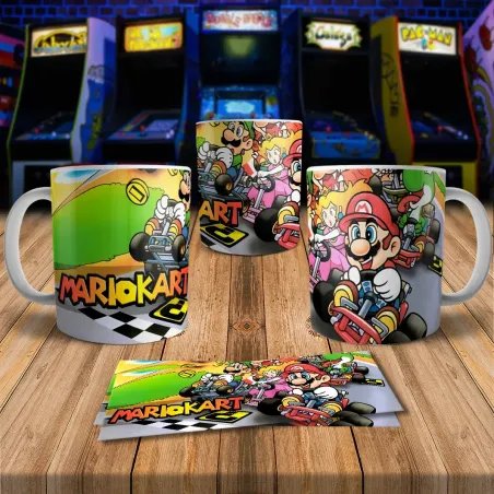 Mario Kart 8Bit Arcade Retro Gaming Mug - Level Up Your Sip!