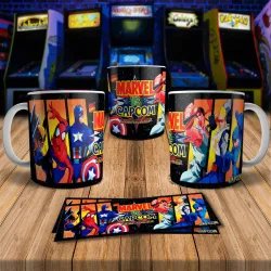 Marvel Vs Capcom 8Bit Arcade Retro Gaming Mug - Fun & Unique!
