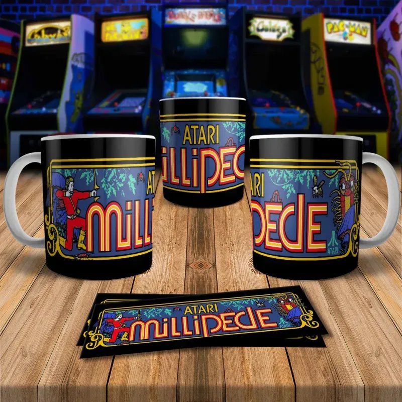 Millipede 8Bit Arcade Retro Gaming Mug - Fun & Unique!