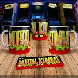 Mortal Kombat 8Bit Arcade Retro Gaming Mug 1 - Perfect Gift!