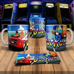 Out Run 8Bit Arcade Retro Gaming Mug 1 - Perfect Gift!