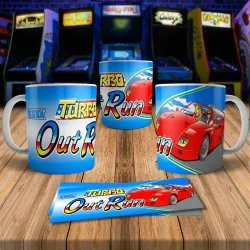 Out Run 8Bit Arcade Retro Gaming Mug 2 - Perfect for Gamers!