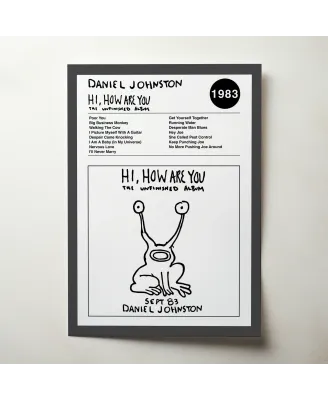 Daneil Johnston - Hi How Are You Fine Art Album Poster