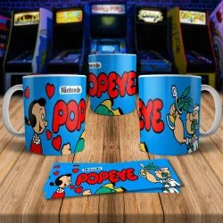 Popeye 8Bit Arcade Retro Gaming Mug - Fun & Unique Design
