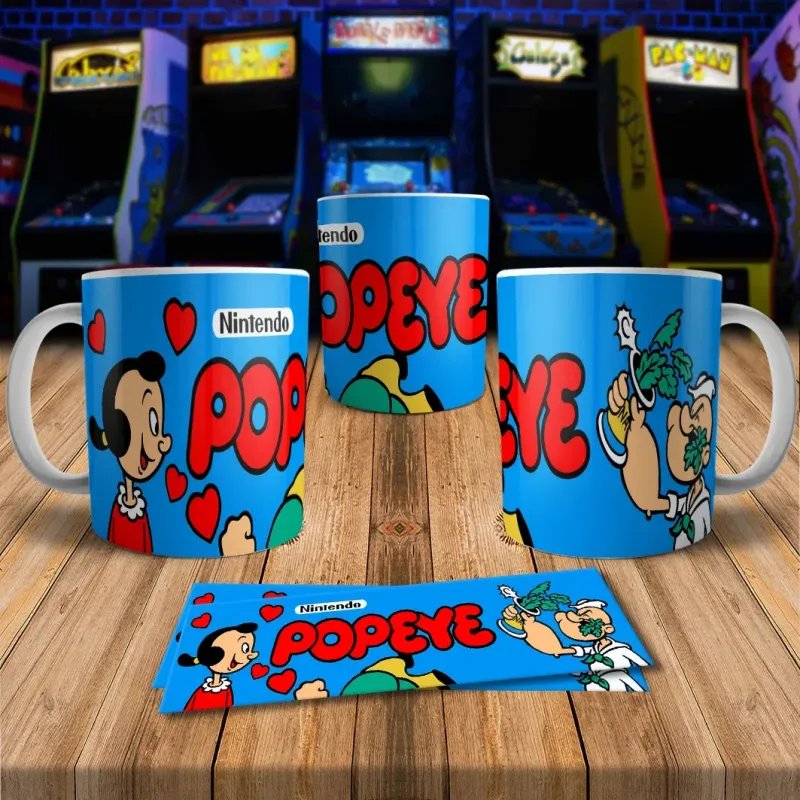 Popeye 8Bit Arcade Retro Gaming Mug - Fun & Unique Design